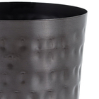 Vaso de Metal Mayren Chumbo 13x12cm Ts Brasil