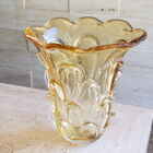 Vaso De Murano Extra Grande Cristais São Marcos - Cor Âmbar