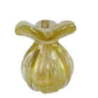 Vaso De Murano Trouxinha Com Ouro 24k São Marcos - Cristal Tr
