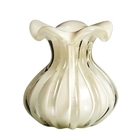 Vaso De Murano Trouxinha São Marcos - Cristal Pérola 18cm