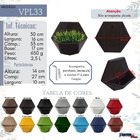 Vaso De Parede 30x33 Sextavado Pendente Jardim Vertical De Po