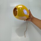 Vaso De Parede Balão Decorativo Cachepo Cerâmica Amarelo