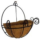 Vaso De Parede De Fibra De Coco 25cm De Plantas Meio Vaso