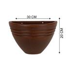 Vaso De Parede Jateado Vogue Cor Ferrugem 20x30 Cm