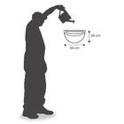 Vaso De Parede Liso (34x20cm) Preto Vasart