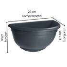 Vaso De Parede Mini Preto (800ml) Nutriplan