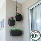 Vaso De Parede Moderno 50 (10l) Cor Cimento Japi