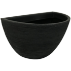Vaso de Parede Para Plantas em Polietileno 18x33cm Preto