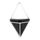 Vaso De Parede Triangular Preto E Branco - Suporte Aramado
