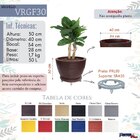 Vaso De Planta 30x40 Redondo Decorativo Em Polietileno - Cor: