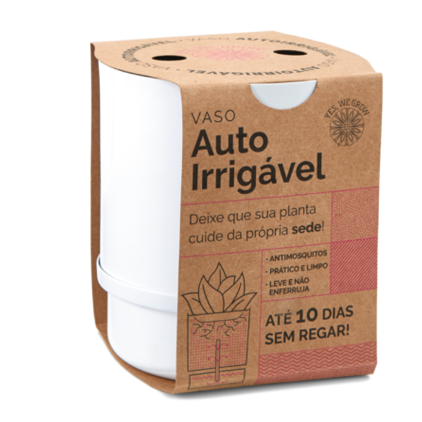 Vaso De Planta Autoirrigavel Yes We Growbranco