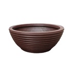 Vaso De Planta Bacia Cuia 40x14 Redondo Decorativo Em Polieti