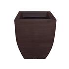 Vaso De Planta Decorativo 45x35 Cm Em Polietileno Cor. Café