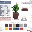 Vaso De Planta Decorativo 45x35 Cm Em Polietileno Cor. Café