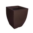 Vaso De Planta Decorativo 45x35 Cm Em Polietileno Cor. Café