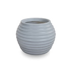 Vaso De Planta Decorativo Pequeno Redondo De Polietileno 15x2