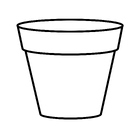 Vaso de Planta Extra Grande de Plástico 70x40cm com Prato Areia Florence Geolia