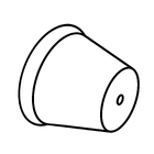 Vaso de Planta Extra Grande de Plástico 70x40cm com Prato Areia Florence Geolia