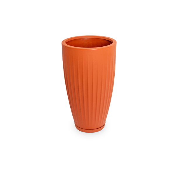 Vaso de Planta Extra Grande de Plástico 70x40cm Terracota Florence Geolia