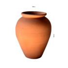 Vaso de Planta Grande Cerâmica Moderno 43x25 Terracota