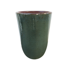 Vaso de Planta Grande em Cerâmica 75x49 Verde Americano Bella Art Vetrificados