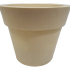 Vaso De Planta Grande Frutífera e Coqueiro 81x72cm Bege