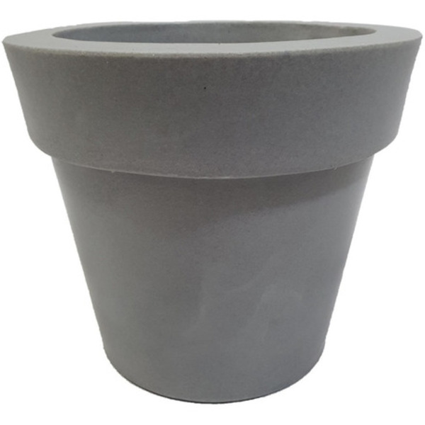 Vaso De Planta Grande Frutífera e Coqueiro 81x72cm Cinza