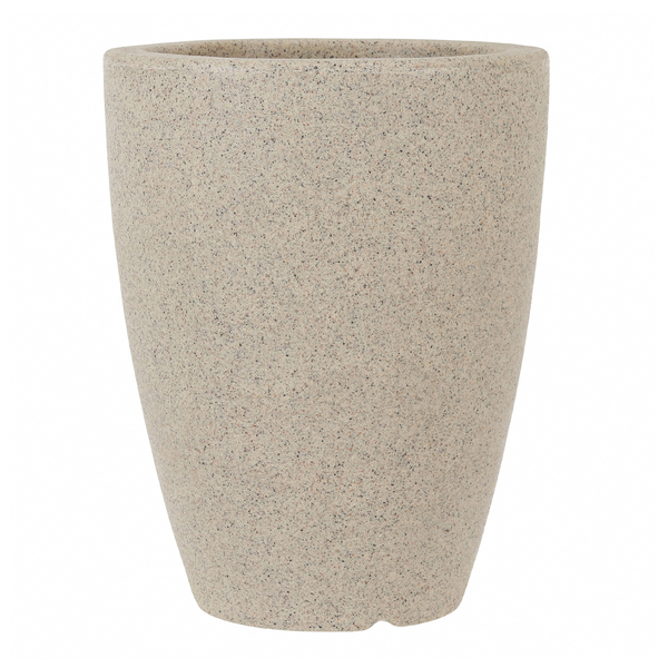 Vaso de Planta Grande em Plástico 32x25cm Granito Malta Naterial