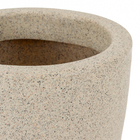 Vaso de Planta Grande em Plástico 32x25cm Granito Malta Naterial