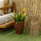 Vaso de Planta Grande em Plástico 32x25cm Rusty Malta Naterial