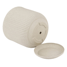 Vaso de Planta Grande em Plástico 32x33cm com Prato Areia Naterial