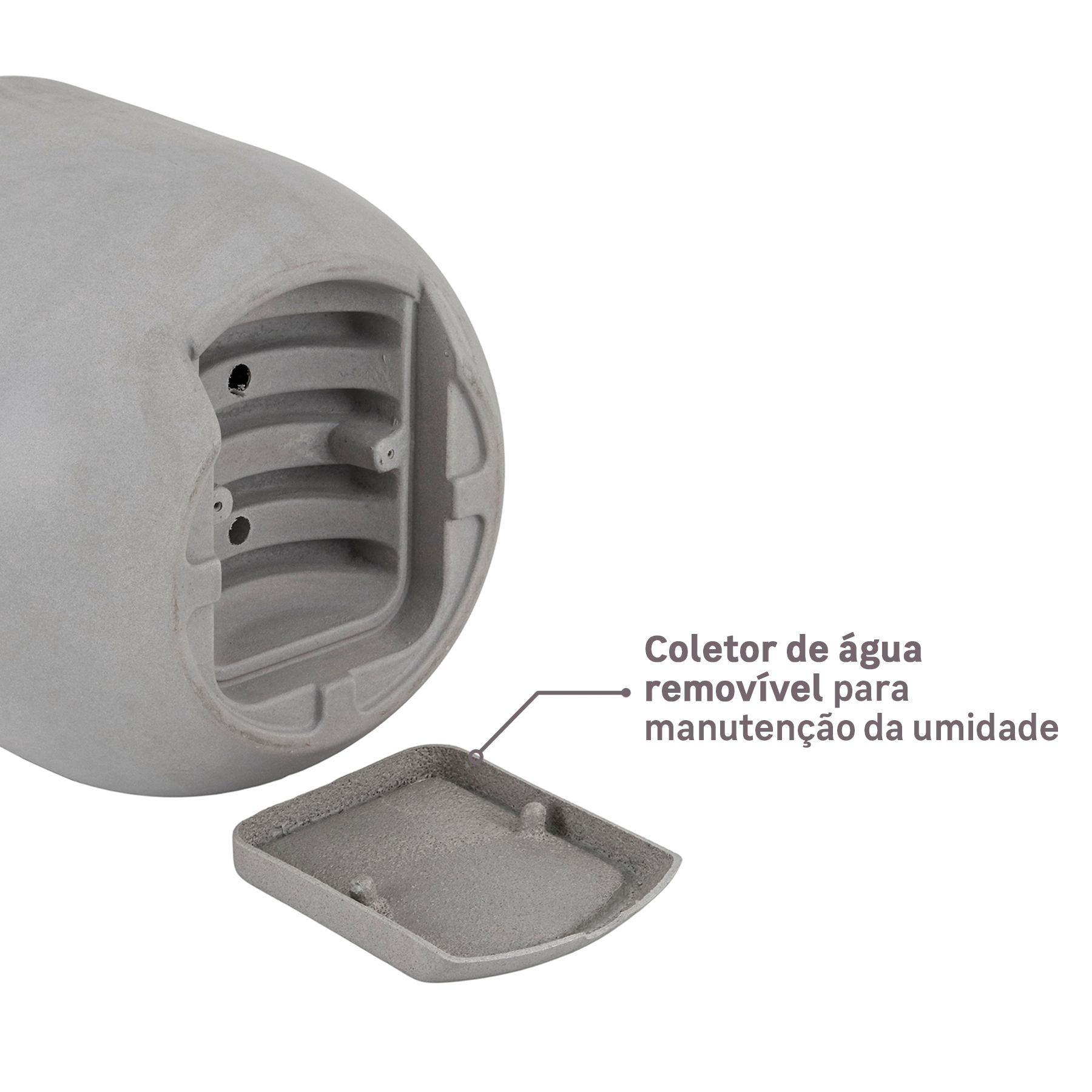 Vaso de Planta com Prato Decô da Vasart: Coletor de água removível para manutenção da umidade