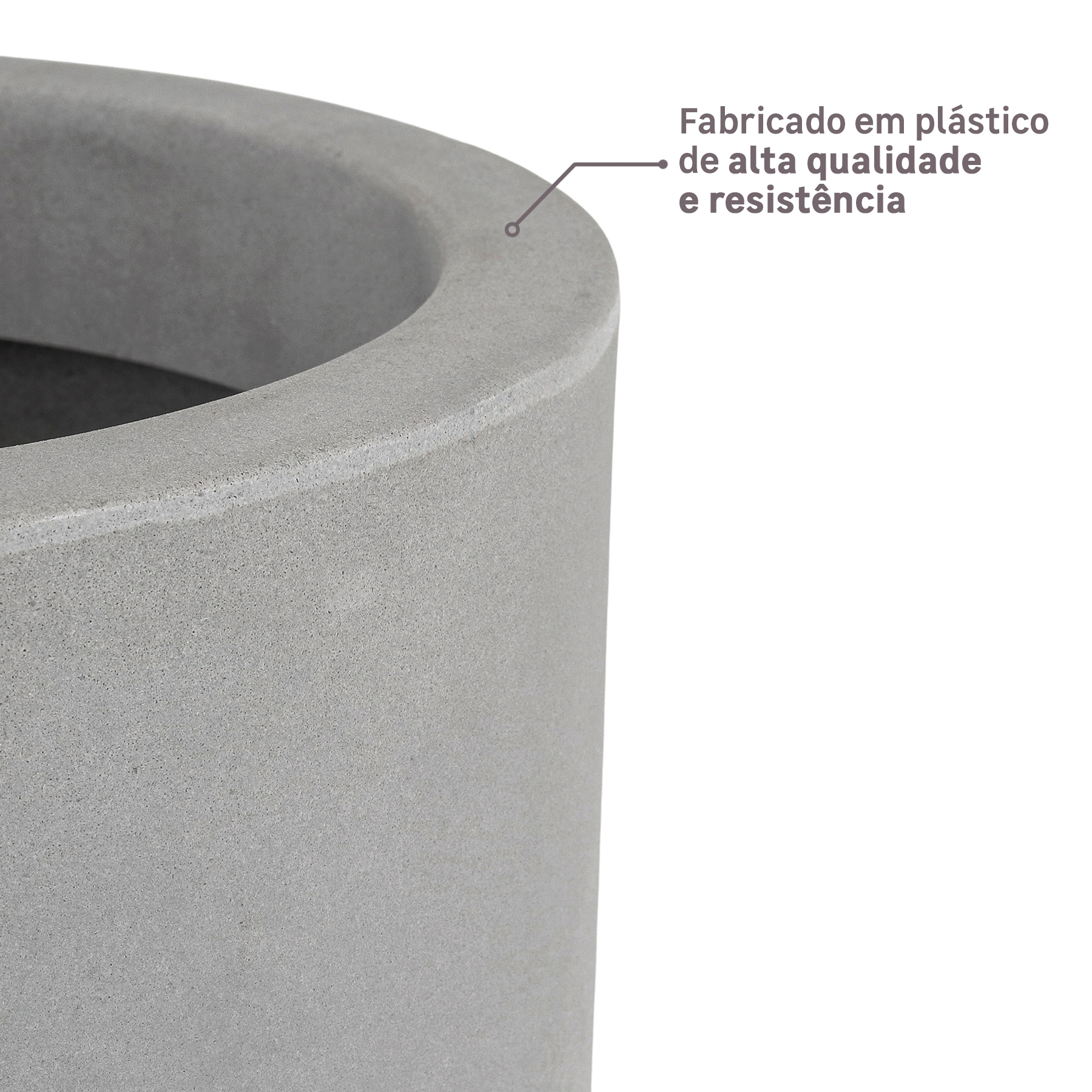 Vaso de Planta com Prato Decô da Vasart: Fabricado em plástico de alta qualidade e resistência