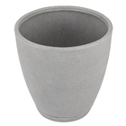 Vaso de Planta Grande em Plástico 35x35cm com Prato Cimento Samba Naterial