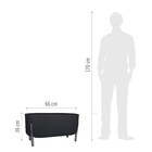 Vaso de Planta Grande Plástico 36x33cm Chumbo Japi