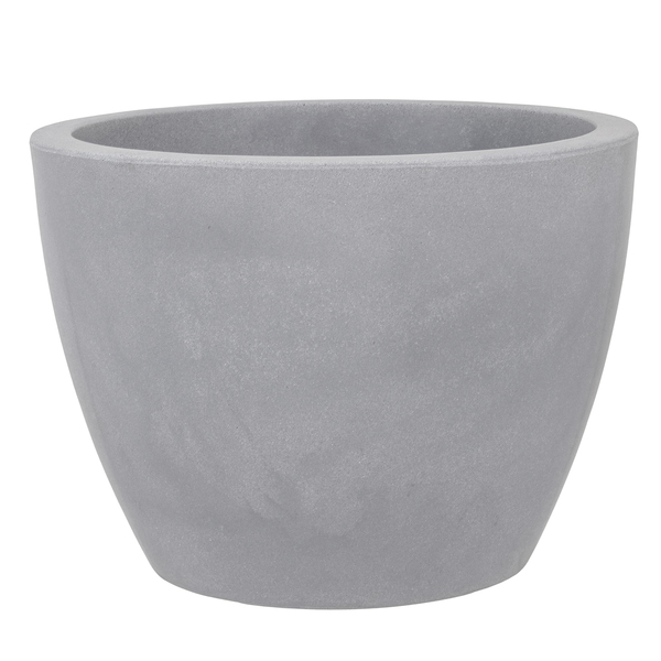 Vaso de Planta Grande em Plástico 37x50cm Cimento Verona Vasart