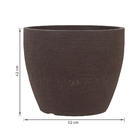 Vaso de Planta Grande em Plástico 42x52cm Café Europa Japi