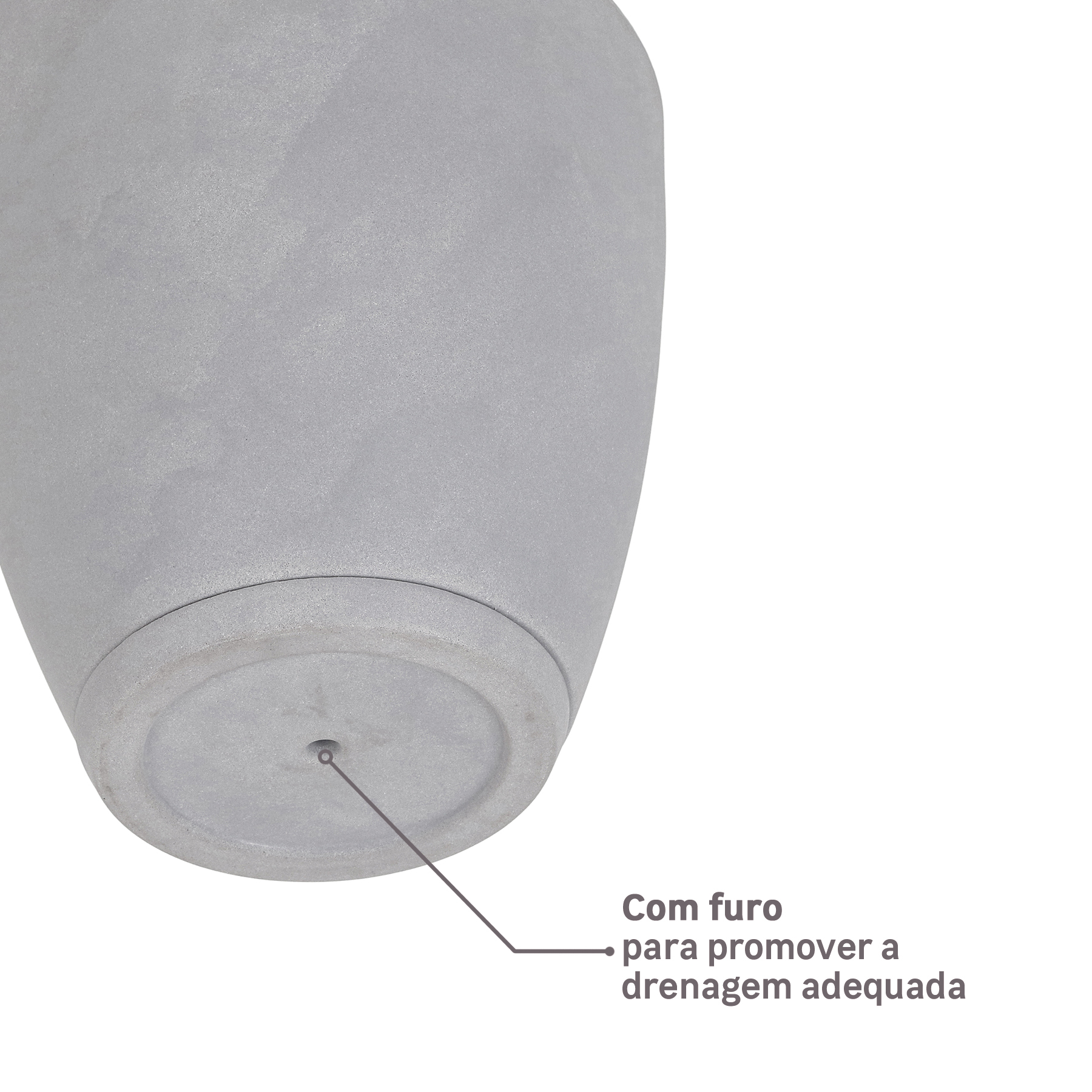 Vaso de Planta com Prato Samba da Naterial