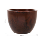 Vaso de Planta Grande em Plástico 45x60cm Rusty Verona Vasart