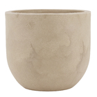 Vaso de Planta Grande em Plástico 50x45cm com Prato Camurça Decô Vasart