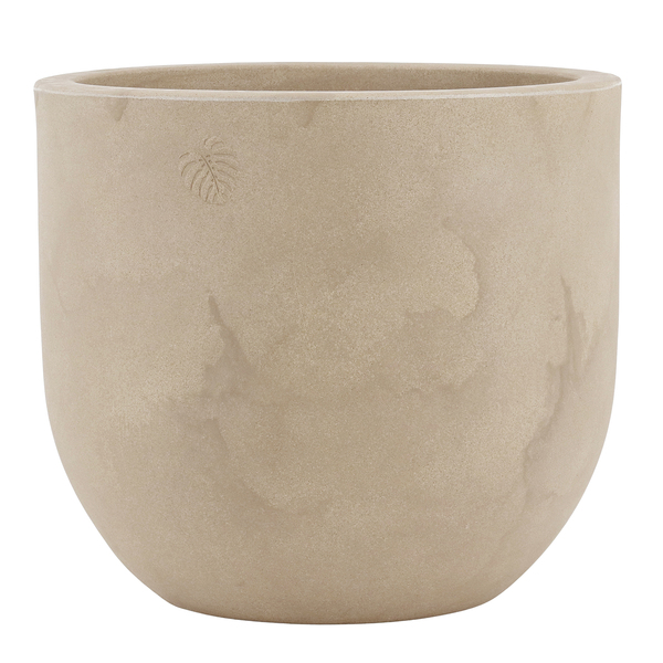 Vaso de Planta Grande em Plástico 50x45cm com Prato Camurça Decô Vasart