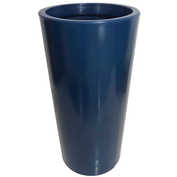 Vaso De Planta Grande Polietileno Azul para Jardim 79x44