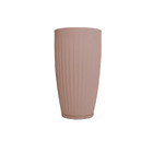 Vaso de Planta Jumbo de Plástico 90x50cm com Prato Cinza Florence Geolia