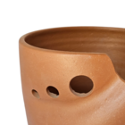 Vaso de Planta Médio Cerâmica 17x18cm Cerâmica Vermelha Orgânico Boa Nova