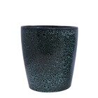 Cachepot Medio Cerâmica 18x22,5cm Redondo Preto Mariner CMR