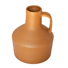 Vaso de Planta Médio Cerâmica 22x18cm Cerâmica Vermelha Decorativo Boa Nova