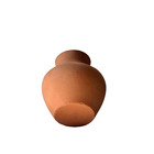 Vaso de Planta Médio Cerâmica Moderno 30x16 Terracota