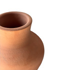 Vaso de Planta Médio Cerâmica Moderno 30x16 Terracota
