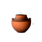 Vaso de Planta Médio Cerâmica Moderno 30x19 Terracota