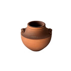 Vaso de Planta Médio Cerâmica Moderno 30x19 Terracota